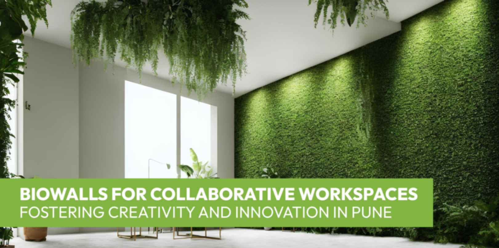 Biowalls for Collaborative Workspaces: Fostering Creativity and Innovation in Pune